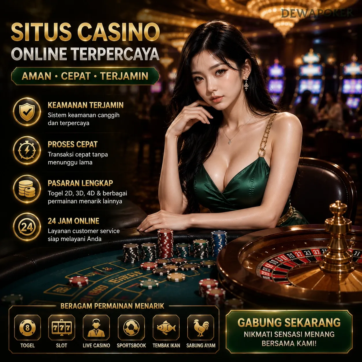 Ikon aplikasi dewapoker resmi